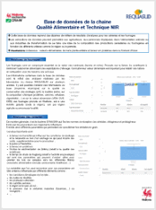 Base de données de la chaine Qualité Alimentaire et Technique NIR